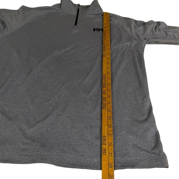 Helly Hansen 1/4 Zip Long Sleeve Shirt Gray Men’s XL - Picture 7 of 10